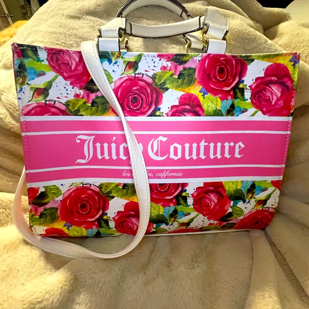Juicy Couture Pink Floral Tote Bag